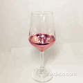 Gobelet de verre à vin de couleur de couleur personnalisée